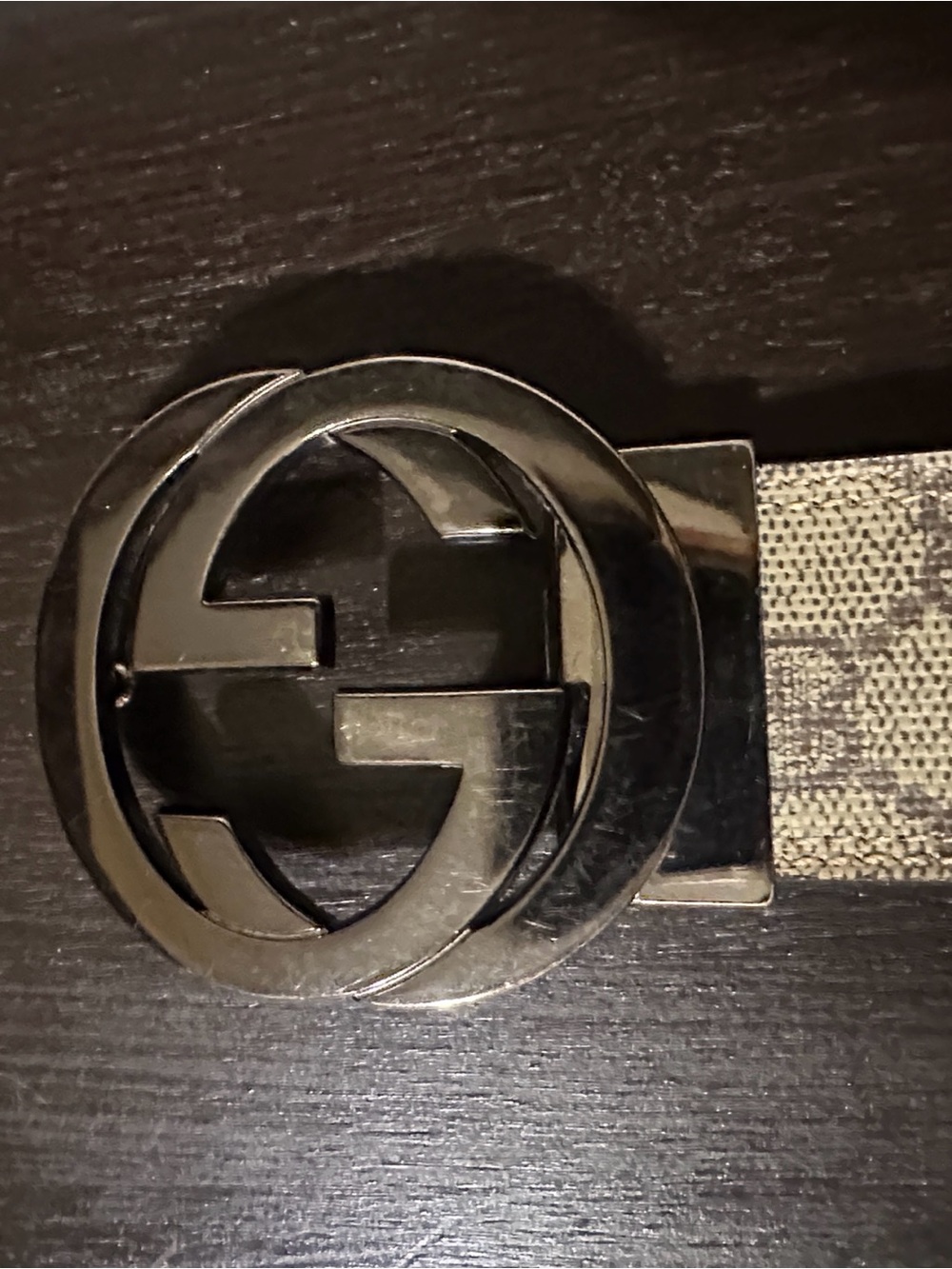 Vintage GG Silver Double G Belt Buckle with 3 belt options